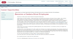 Desktop Screenshot of cedars-sinaimedicalcenter.apply2jobs.com